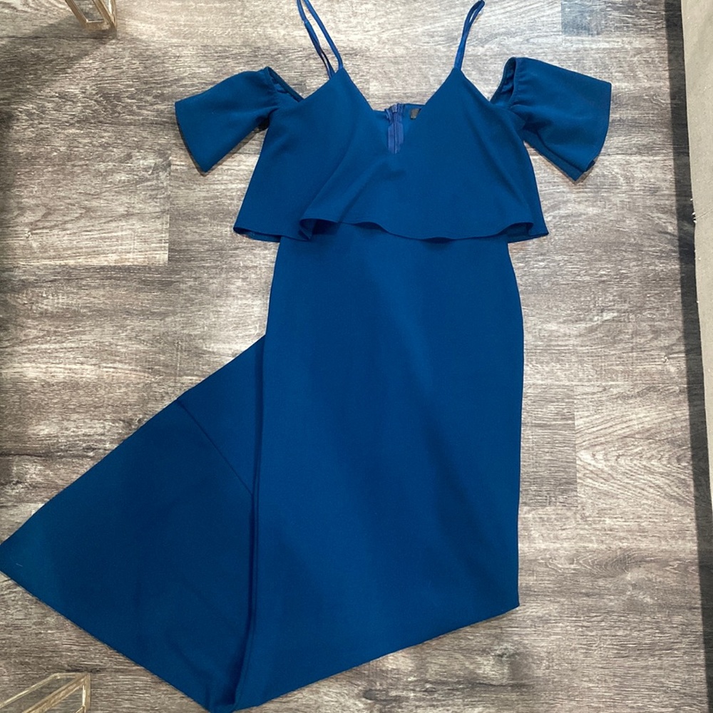 Missguided mermaid off the shoulder dress